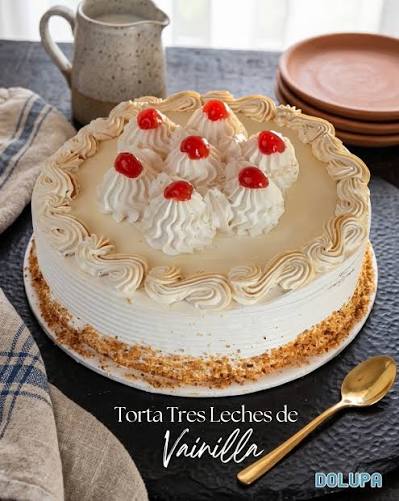 Pastel Tres Leches de Vainilla
